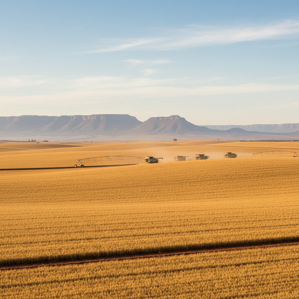 Large-scale South African farming operation