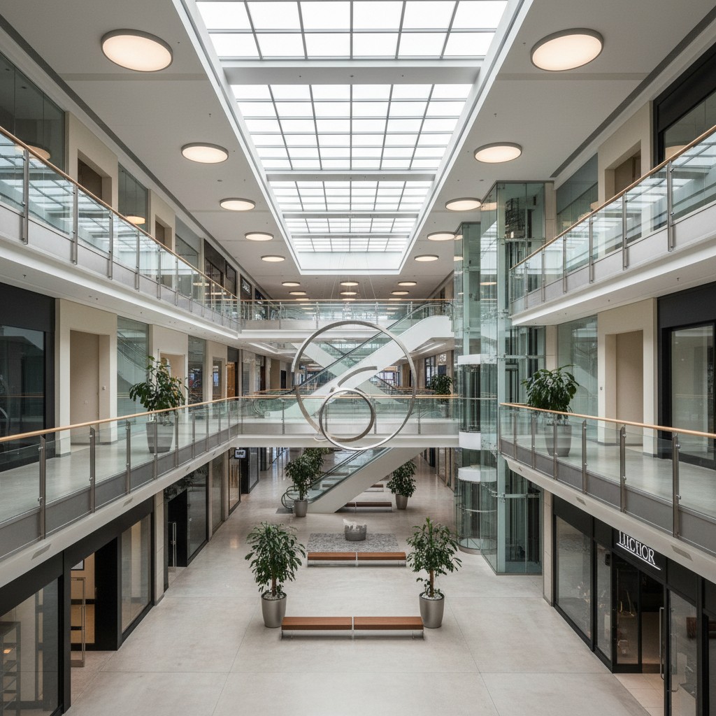 Commercial shopping centre interior